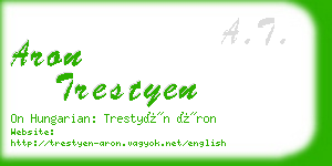 aron trestyen business card